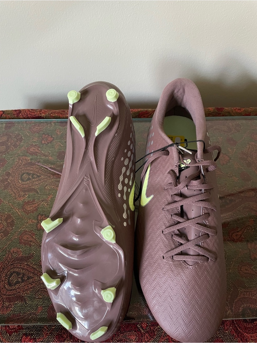 Nike Zoom Vapor 16 Academy Soccer Cleats — Plum and Silver Mens 9.5/ Womens 11 - Picture 4 of 6